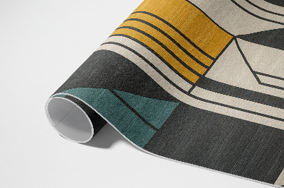 Tapijt vinyl Geometrische abstractie in vintage stijl
