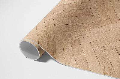 Tapijt vinyl Elegante visgraat lichte houten parket