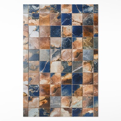 Vinyl vloerkleed vintage stenen mozaïek