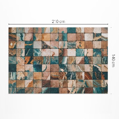 Vinyl tapijt Stenen mozaïek marmeren vintage tegels