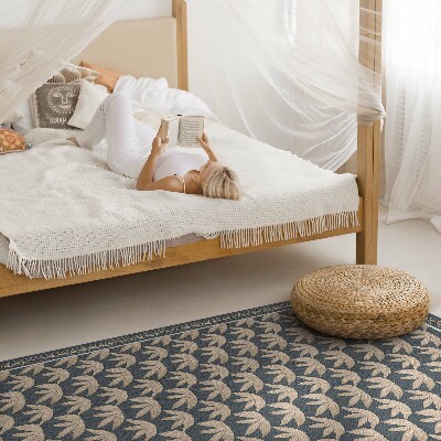 Vinyl vloerkleed Herhalend vintage plantenornament