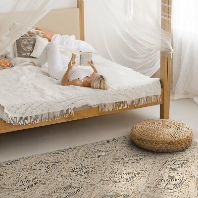 Vinyl tapijt Geometrisch vintage patroon