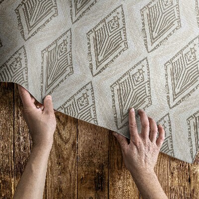 Tapijt vinyl Regelmatig geometrisch ornamentpatroon