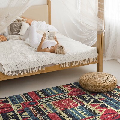 Tapijt vinyl Abstract boho Indiaas patroon