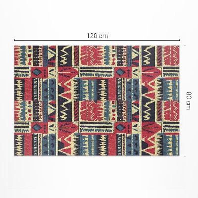 Tapijt vinyl Abstract boho Indiaas patroon