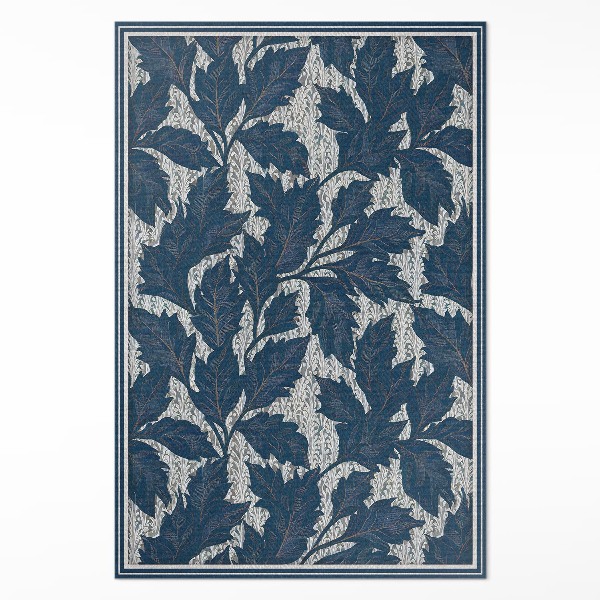 Vinyl vloerkleed Decoratieve bladeren in de oude stijl