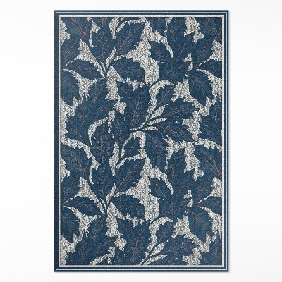 Vinyl vloerkleed Decoratieve bladeren in de oude stijl