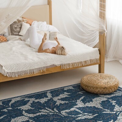 Vinyl vloerkleed Decoratieve bladeren in de oude stijl