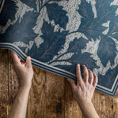 Vinyl vloerkleed Decoratieve bladeren in de oude stijl