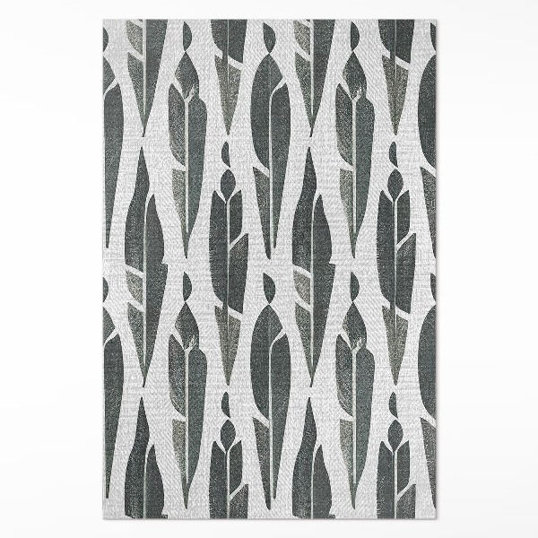 Vinyl tapijt Geschilderde Indiase veren, boho vintage stijl