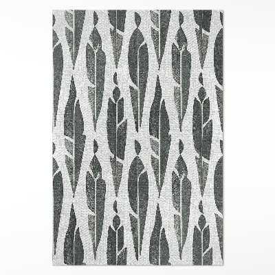 Vinyl tapijt Geschilderde Indiase veren, boho vintage stijl