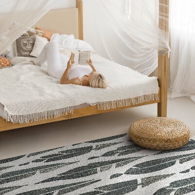 Vinyl tapijt Geschilderde Indiase veren, boho vintage stijl