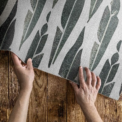 Vinyl tapijt Geschilderde Indiase veren, boho vintage stijl