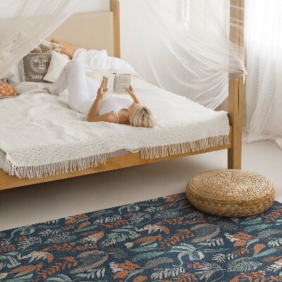 Vinyl vloerkleed Een bloemenweide in boho-stijl