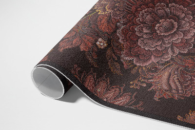 Vinyl tapijt Vintage ornament bloemstuk