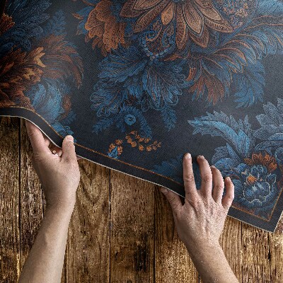 Tapijt vinyl Bloemstuk in vintage stijl