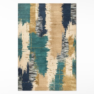 Vinyl vloerkleed Abstracte vlekken, sporen van gekrast verf