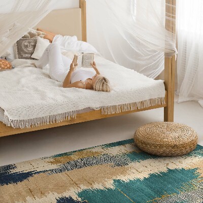 Vinyl vloerkleed Abstracte vlekken, sporen van gekrast verf