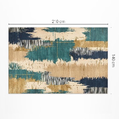 Vinyl vloerkleed Abstracte vlekken, sporen van gekrast verf