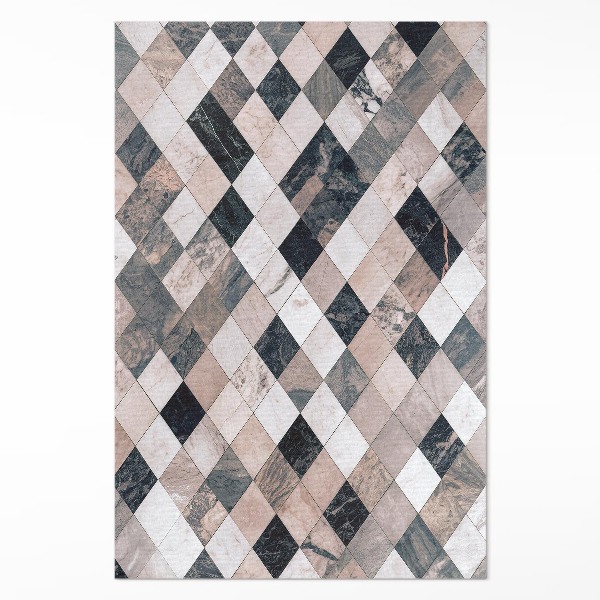 Tapijt vinyl Decoratieve stenen ruitmozaïektegels