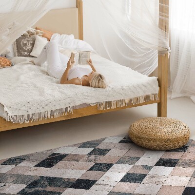 Tapijt vinyl Decoratieve stenen ruitmozaïektegels