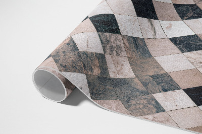 Tapijt vinyl Decoratieve stenen ruitmozaïektegels