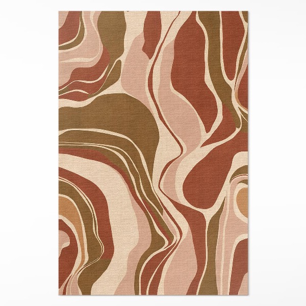 Tapijt vinyl Abstracte vlekken in boho-kleuren