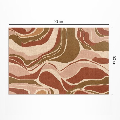 Tapijt vinyl Abstracte vlekken in boho-kleuren