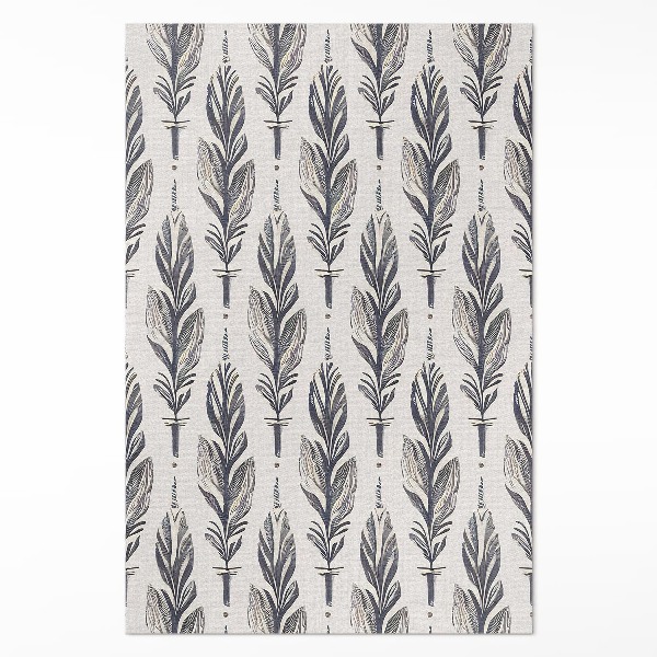 Vinyl tapijt Indiase veren in boho-stijl