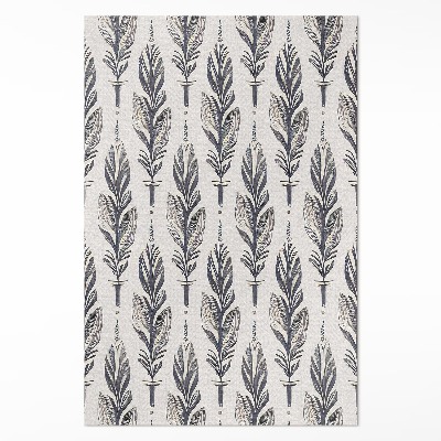 Vinyl tapijt Indiase veren in boho-stijl