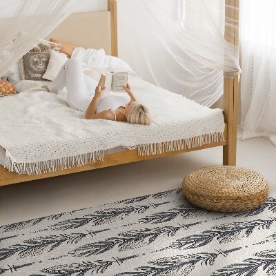 Vinyl tapijt Indiase veren in boho-stijl