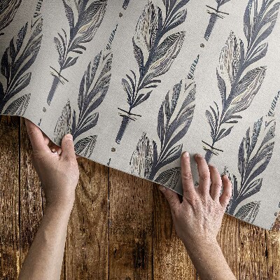 Vinyl tapijt Indiase veren in boho-stijl