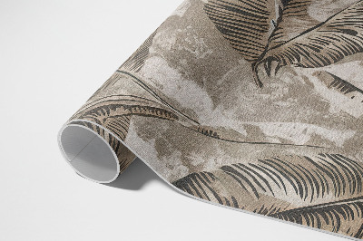 Vinyl vloerkleed Plantenbladeren en ruwe betontextuur