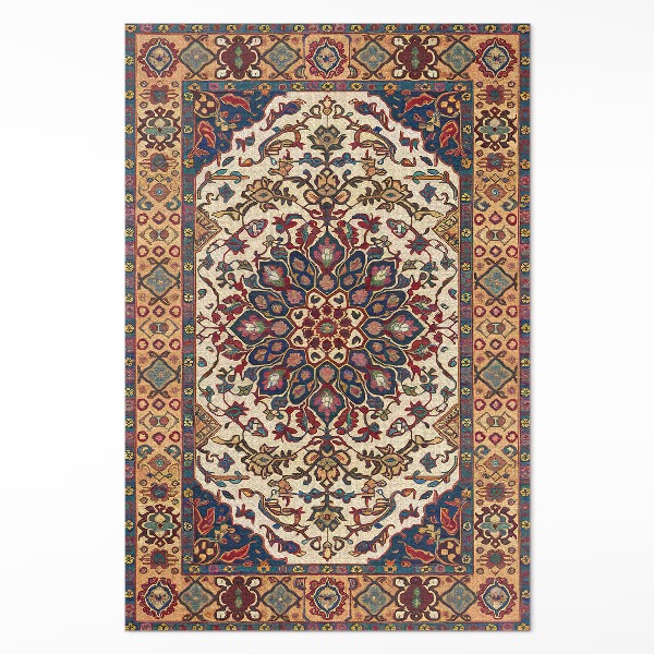 Tapijt vinyl Decoratieve plantenornamenten in Turkse stijl