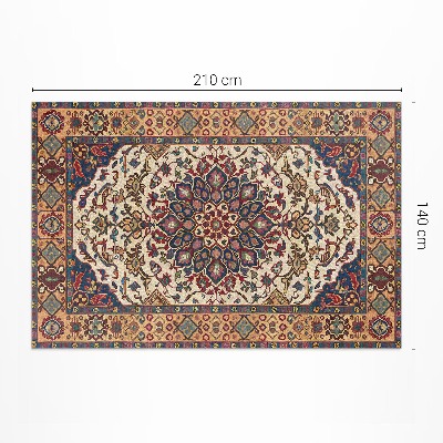 Tapijt vinyl Decoratieve plantenornamenten in Turkse stijl