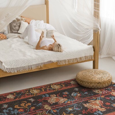 Vinyl tapijt Vintage bloemenornament