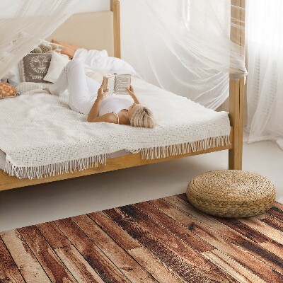 Tapijt vinyl Houten versleten parketvloerplanken