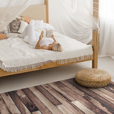 Vinyl vloerkleed Natuurlijke houten parketvloerplanken