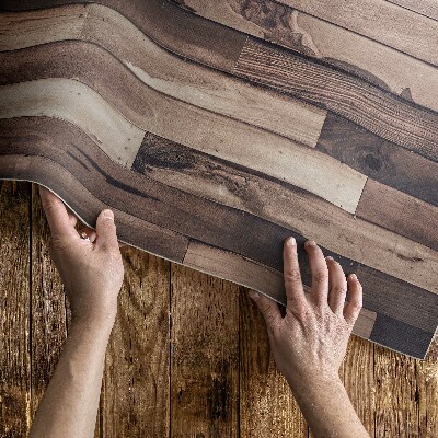 Vinyl vloerkleed Natuurlijke houten parketvloerplanken