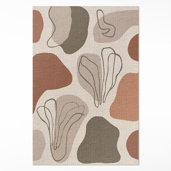 Vinyl tapijt Onregelmatige abstracte boho-vlekken