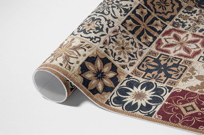 Tapijt vinyl Oude vintage tegels met mozaïekpatroon