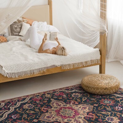 Vinyl vloerkleed Rijke bloemenversiering in Turkse stijl