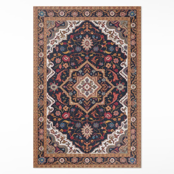 Vinyl tapijt Rijke plantenversiering in Perzische stijl