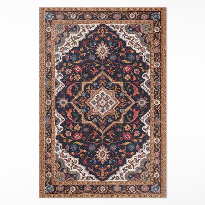 Vinyl tapijt Rijke plantenversiering in Perzische stijl