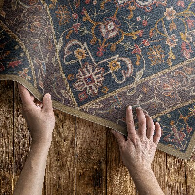 Tapijt vinyl Rijkelijk versierd met ornamenten in Turkse stijl