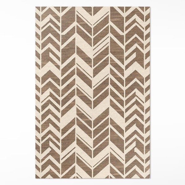 Vinyl tapijt Indiaas boho-patroon met decoratieve sporen