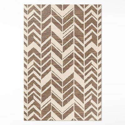 Vinyl tapijt Indiaas boho-patroon met decoratieve sporen