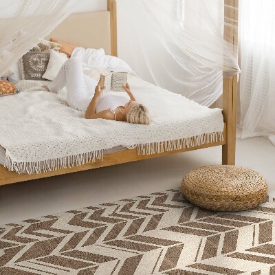 Vinyl tapijt Indiaas boho-patroon met decoratieve sporen