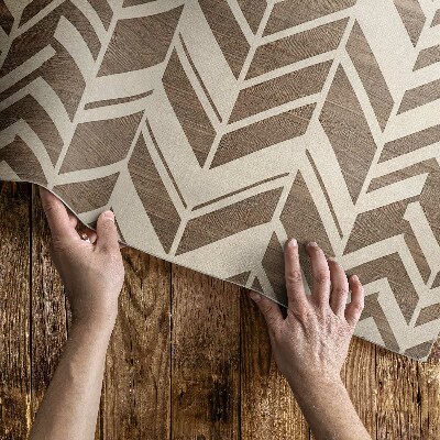 Vinyl tapijt Indiaas boho-patroon met decoratieve sporen