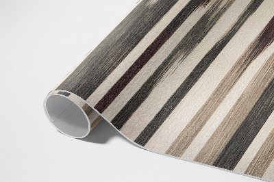 Vinyl vloerkleed Geschilderde boho-strepen in pastelkleuren